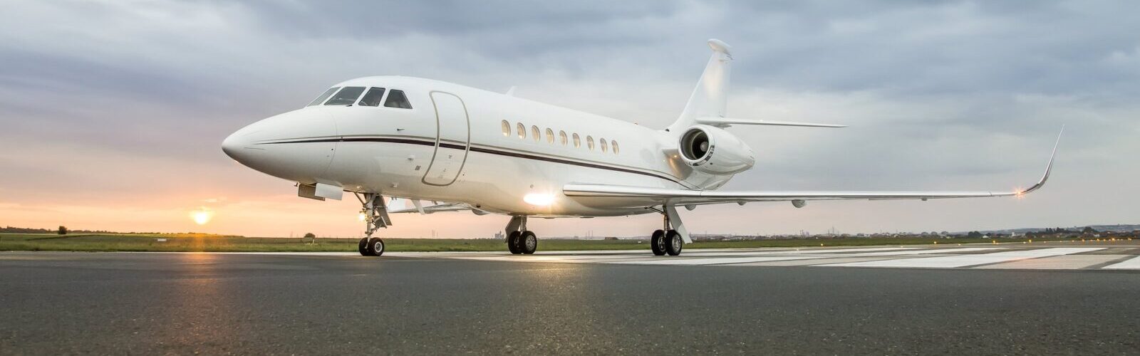 Modern,Advanced,Private,Business,Jet,Ready,To,Take,Off,With FAQs header image